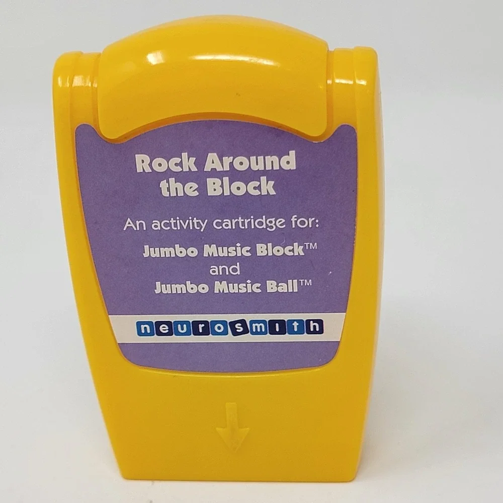 Vintage Neurosmith Jumbo Music Block Ball ~ Rock Around The Block ~ Cartridge